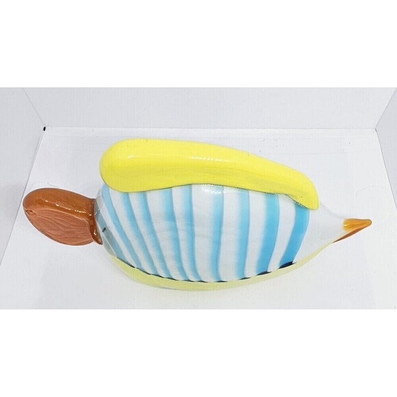 Vintage Hand Blown Multicolor Fish Paperweight - Picture 2 of 4